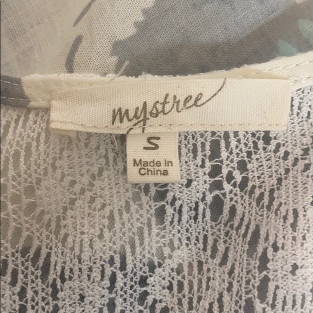 Mystree Boho Top with Lace Size S - Picture 4 of 8